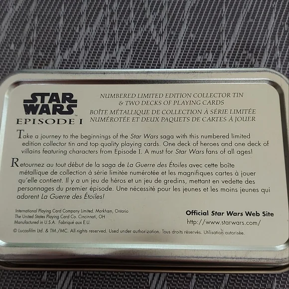 Starwars playing cards & tin - Picture 2 of 15